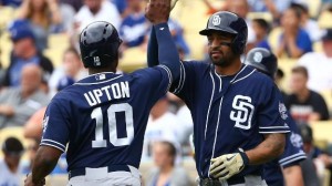 Justin Upton’s slam, 6 RBIs lead Shields, Padres over Dodgers